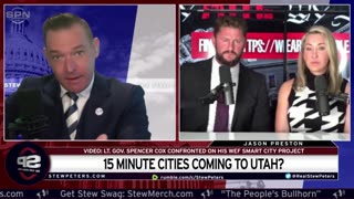 Smart Cities Will Usher In TOTALITARIANISM: Utah Lt. Gov. FREAKS OUT When Asked About 15 Minute City