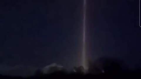 A Beam of light pillar was recorded over Michigan