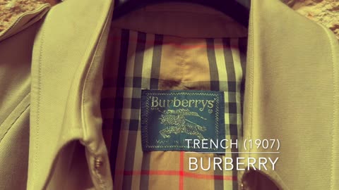 Trench (1907) by Thomas Burberry for Burberry