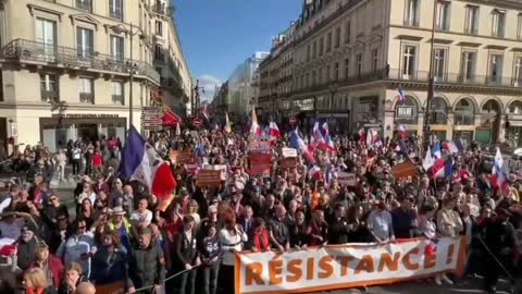 Protests today in Paris