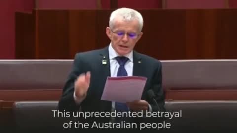 Australian Senator Malcolm Roberts dropping truth bombs all over parliament.