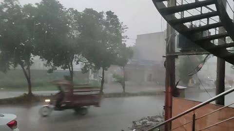 Thunder ⛈️ strom in Gujrat city