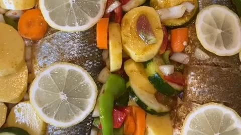 Poissons au légumes