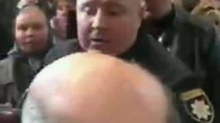 The fascist ukrainian police persecuting ortodox priests