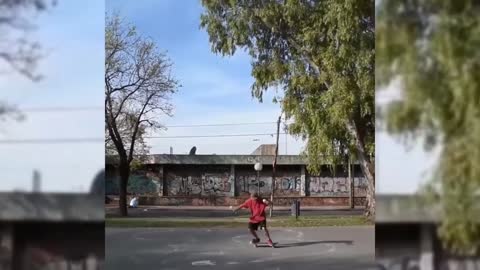 Juggling While Doing Skate Tricks
