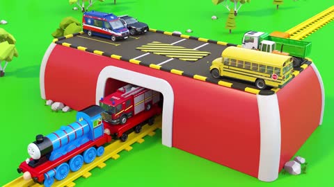 Magic Train fot Children | Vehicles - Cartoon Videos | Toy Trucks for Kids Toddlers-2