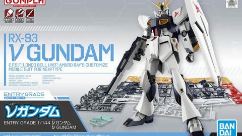 ENTRY GRADE 1/144 NU GUNDAM STOP MOTION BUILD