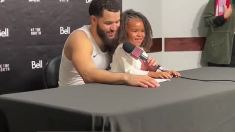 Fred VanVleet's daughter stole the show during his postgame presser