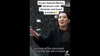 ⚫️Marina Abramovic unveiling another Satanic monument