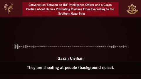 Israel divulga gravação de áudio que acusa Hamas de impedir evacuação de civis em Gaza