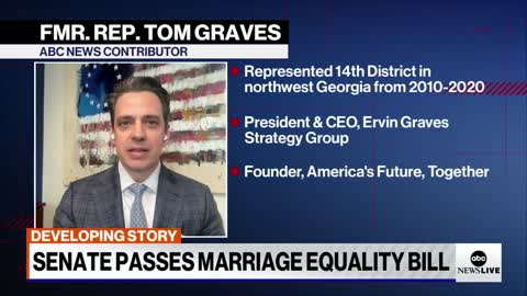 Democrats and Republicans react to the Senate passing the Respect for Marriage act