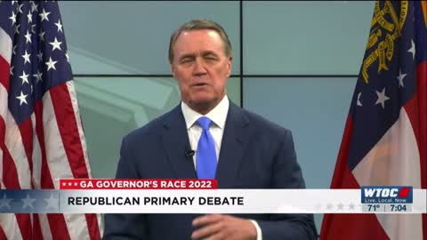 Senator David Perdue opening statement Georgia Republican Governor debate 2022