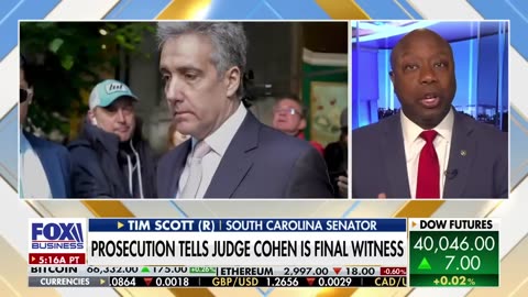'AXE TO GRIND': Michael Cohen is looking for payback, Tim Scott says