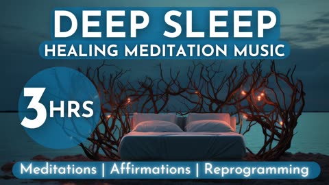 3 Hours Deep Sleep Meditation Music | Healing Nature Sounds | Calm Overactive Mind