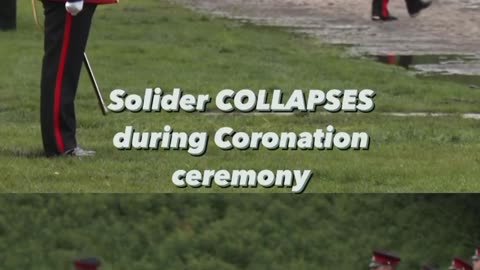 British soldier collapses during the Coronation.. SADS?