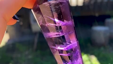 AMETRINE WITH VOGEL STYLE CUT CRYSTAL