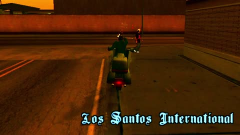 Grand Theft Auto :San Andreas Long Bike Ride On the Highway Road|Gta San Andreas Free Roam|Pc Hd|