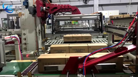 Lilan Single Column Palletizer Machine For Carton Box In Packaging Line#robotA#palletizing#packaging