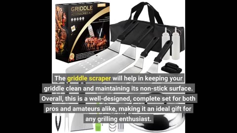 Buyer Comments: 18PCS Griddle Accessories Kit, Flat Top Grill Accessories Set for Blackstone an...