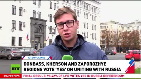 Le regioni di Donbass,Kherson e Zaporozhye votano "sì" all'adesione alla Russia.RT riferisce da Lugansk che lo spoglio dei voti è terminato.il referendum è valido.le regioni passano da oggi 28/9/2022 alla Russia