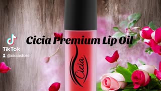 Cicia Premium Red Lip Oil - Cherry Moisturizing and Nourishing Glossy Finish | Lip Care Treatment