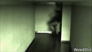 SHADOW CREATURE ATTACKING A MAN CAUGHT ON CCTV CAMERA