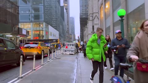 Winter Drizzle Dreams: Midtown Manhattan Marvels - NYC 2023