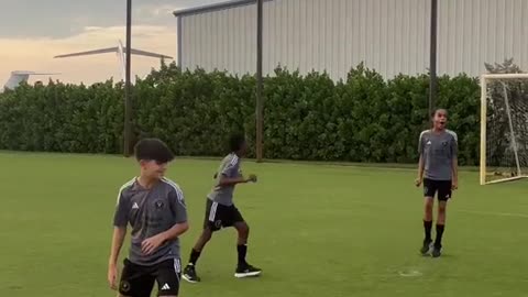 Accuracy Challenge with U13 Player of the Month