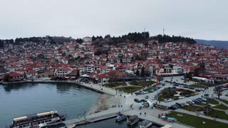 Ohrid Lake: Capturing Beauty from the Skies 4K