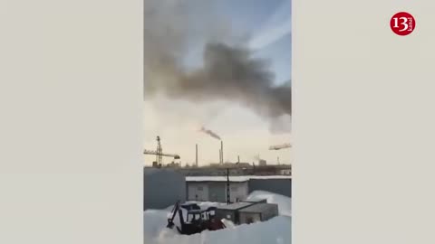 Ukrainian drones hit two oil refineries in Russia's Samara region - images from area