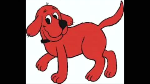 CLIFFORD THE BIG RED DOG STROKES HIS BIG RED COCK