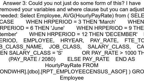 How to get Average Salary of SQL HourlyPayRate Column