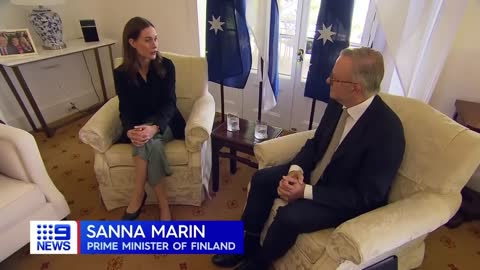 Anthony Albanese welcomes Finnish leader in Australia for first time | 9 News Australia