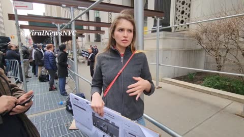 I ran into a lady outside the criminal court house in NYC, and she is accusing