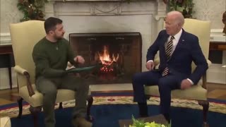 Zelensky Gifts Biden A Medal In Ridiculous Moment