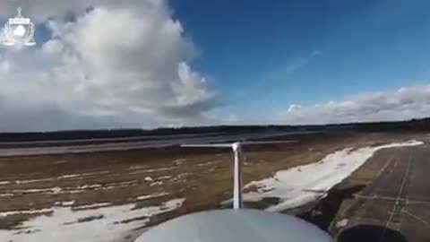 The drone gets on the Russian plane while the Russian air defense is sleeping