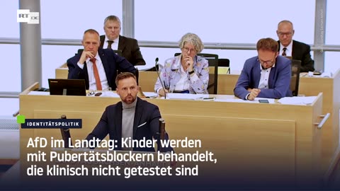 AfD im Landtag: Kinder werden mit Pubertätsblockern behandelt, die klinisch nicht getestet sind