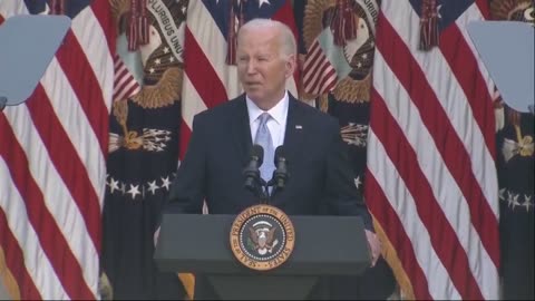 Biden is a confused, slurring mess anyone what did he say?