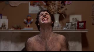 The wolfman transformation in An American Werewolf in London (1981)