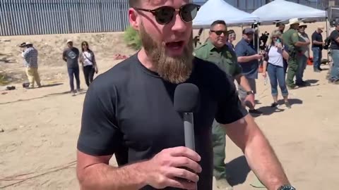 Dirty American Told Where He Can’t Stand During Border Press Conference.