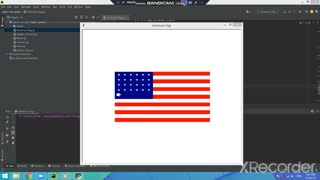 How to draw American flag using python turtle