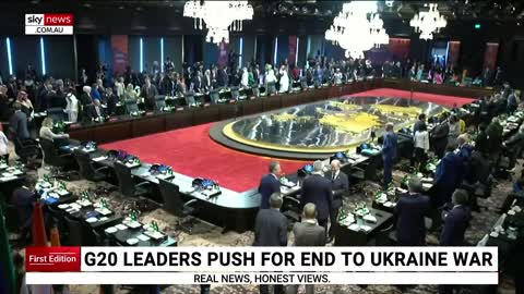 ‘Stop the war’: G20 leaders push for end of Russia-Ukraine conflict