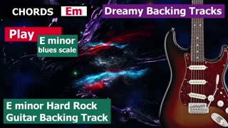 E minor Hard Rock Guitar Backing Track