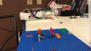 Legos guys vs. foxy! #funny #legos #stopmotion #stopanimation