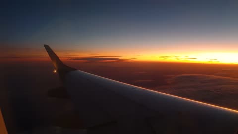 This is the morning view on Airplane
