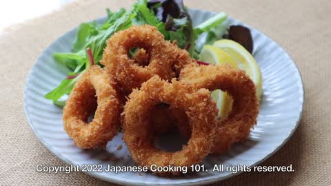 Fried Squid Rings - Japanese Cooking 101