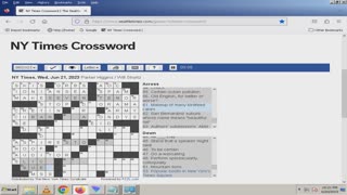 NY Times Crossword 17 May 23, Wednesday