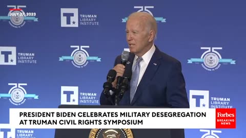 President Biden Honors 75th Anniversary Of Military Desegregation At Truman Civil Rights Symposium