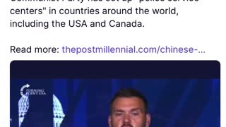 Jack Posobiec speaks about CCP having Police Service Centers in the USA!!