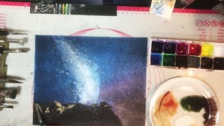 Sedona Night - Metalic Watercolors